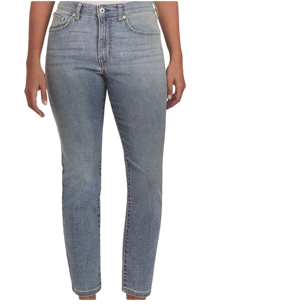 Ella Moss High Waist Slim Straight Ankle Jeans Blue Denim Womens Size 6/28 NWT